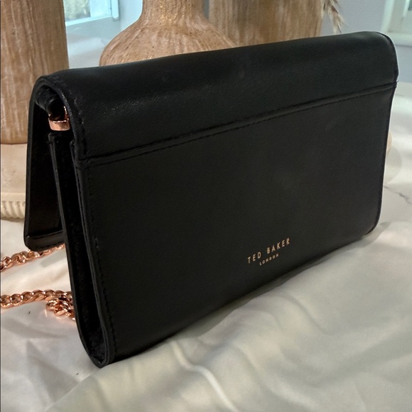 Ted Baker Black Pearl-Stud Bag Rose Gold + Pearls - Picture 4 of 16